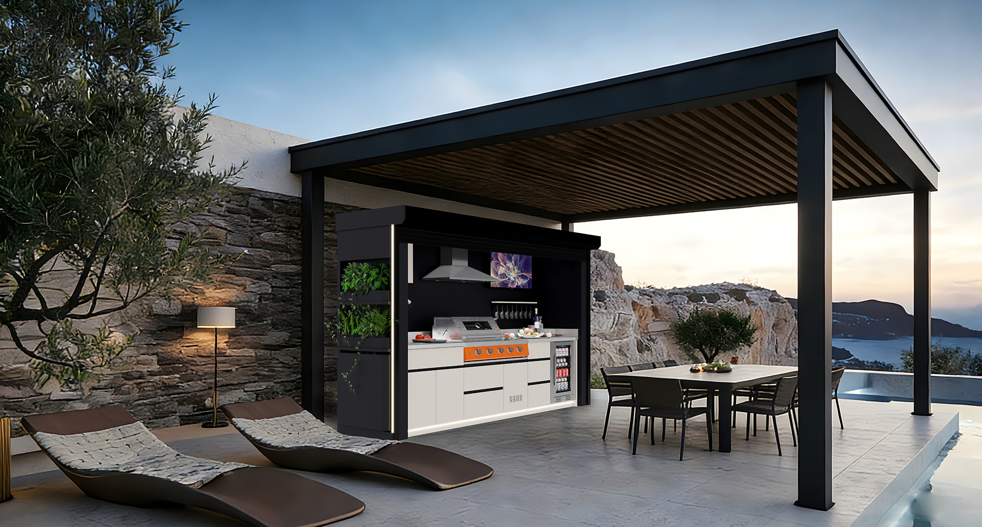 Roll Shutter BBQ Pod